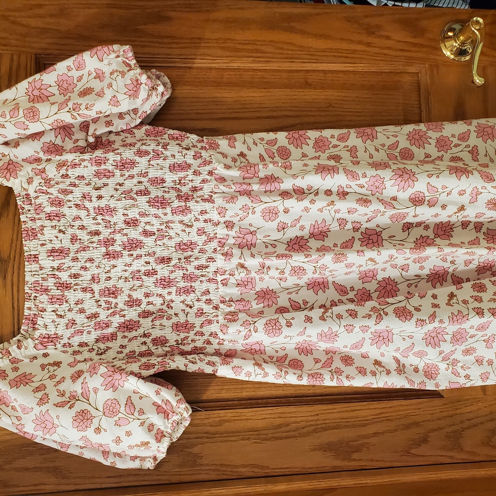 Floral Pink Kids Dress